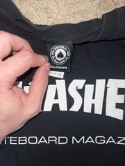 Thrasher Skateboard Magazine Mag Logo Men’s Long Sleeve T-Shirt Black Size Small