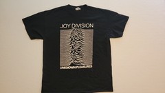 VINTAGE JOY DIVISION UNKNOWN PLEASURES GRAPHIC 00s Y2K TEE SIZE L Band Anvil Tee