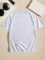 180g T-shirt Mens Casual Comfy Crew Neck – Soft Slight Stretch Polyester Fa