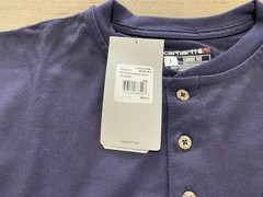 Carhartt Force FR Mens L Navy Blue Flame Resistant Long Sleeve Cat2 Pocket