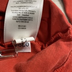 Polo Ralph Lauren Shirt Mens XL Burnt Orange Cotton Long Sleeves Hooded Pullover