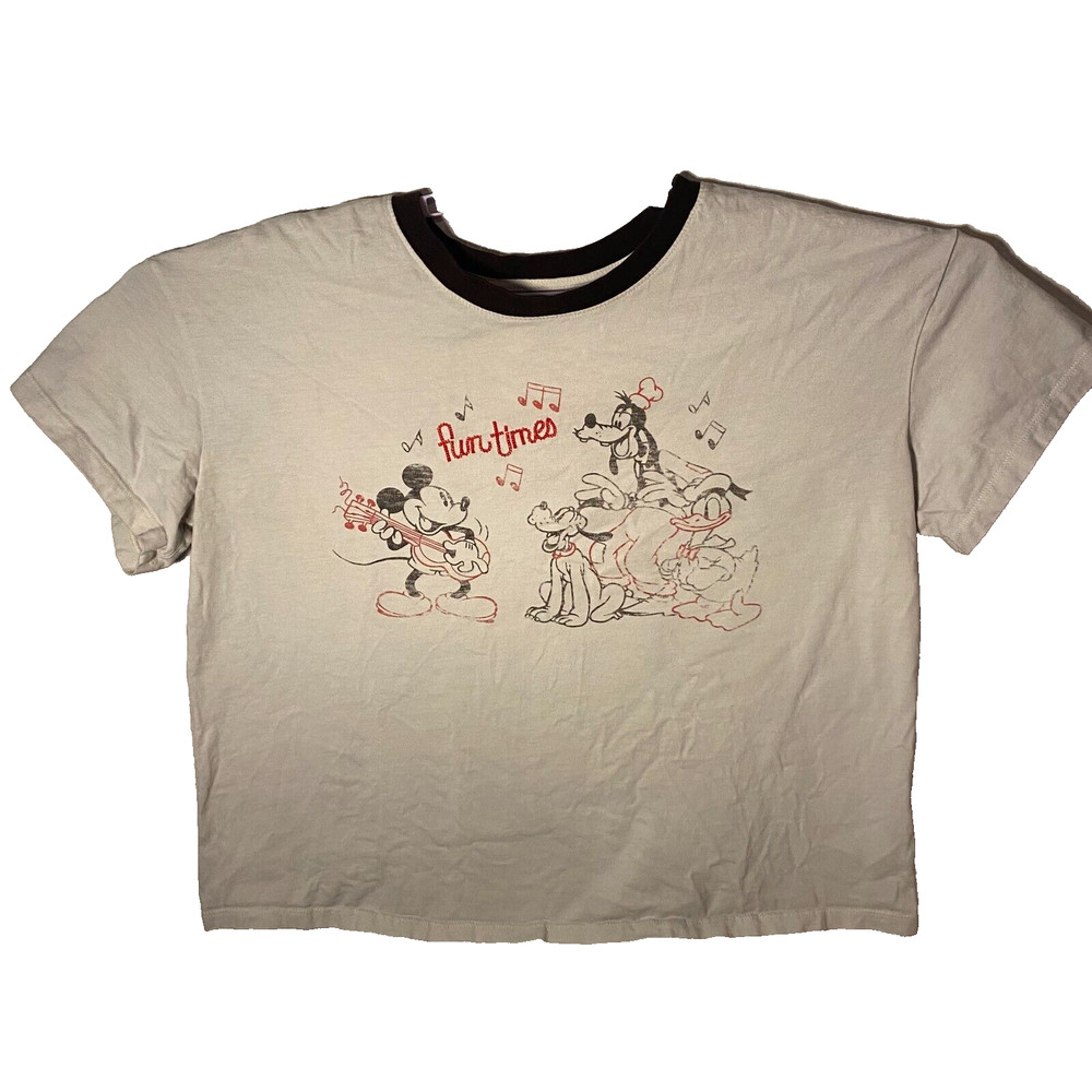 Fun Times Mickey Mouse Donald Goofy Pluto Disney Tee Shirt X Large