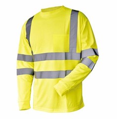 L&M Hi Vis T Shirt ANSI Class 3 Reflective Tape Safety Long Short Sleeve