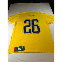 FIFA World Cup 2026 Brazil Shirt Mens Large Yellow Outerstuff Soccer Tee NWT