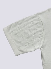 Louis Vuitton LV Monogram Short-Sleeved Cotton Crewneck T-Shirt White Size M