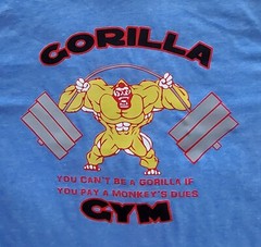 Gorilla Gym Old School Bodybuilding Vintage Muscle T-Shirt Brand New Size M L XL