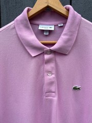 NWT Lacoste Polo Shirt Men’s (XXL) Short Sleeve Classic Alligator Pink Slim Fit