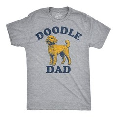 Mens Funny T Shirts Doodle Dad Sarcastic Puppy Parent Tee For Men