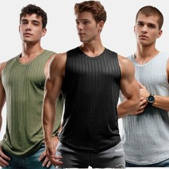 1-4 Pack Summer Gym Muscle Men’s Sleeveless T-Shirt Tank Top Solid Color lot