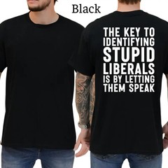 The Key To Identifying Stupid Liberals T-Shirt, Conservative Political Graphics
