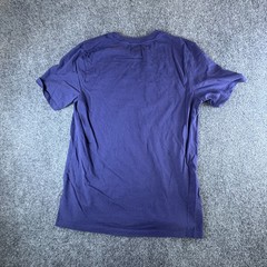 Puma Forever Better T Shirt Mens Medium Blue Logo Spell Out Performance Crewneck