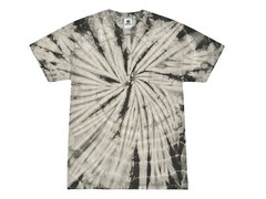 Tie Dye T-Shirts Gray Kids & Adult S M L XL 2XL 3XL 4XL 5XL Cotton Colortone
