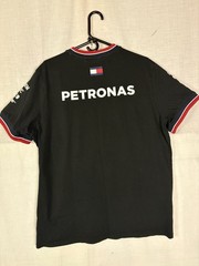 Mercedes AMG Petronas F1 Team Tee Mens XL Black Stichd Preowned