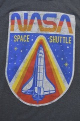 Fifth Sun NASA Mens Space Shuttle Graphic Charcoal Heather Shirt New S-2XL