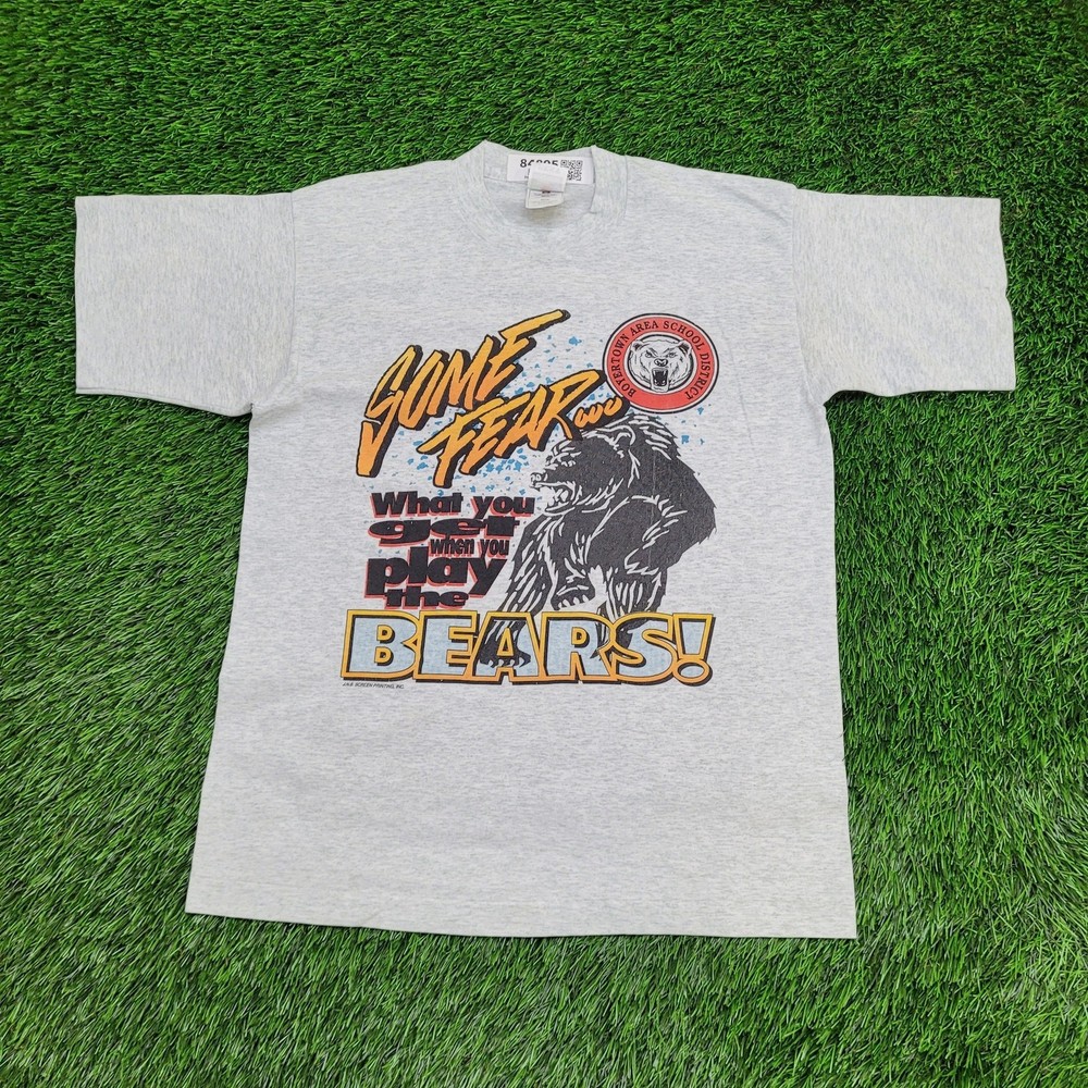 Vintage Boyertown Area School District Shirt Medium 19×25 Bear