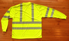 NWOT BERNE Safety Shirt Class 3 Level 2 Neon Yellow Reflective Stripe 2X