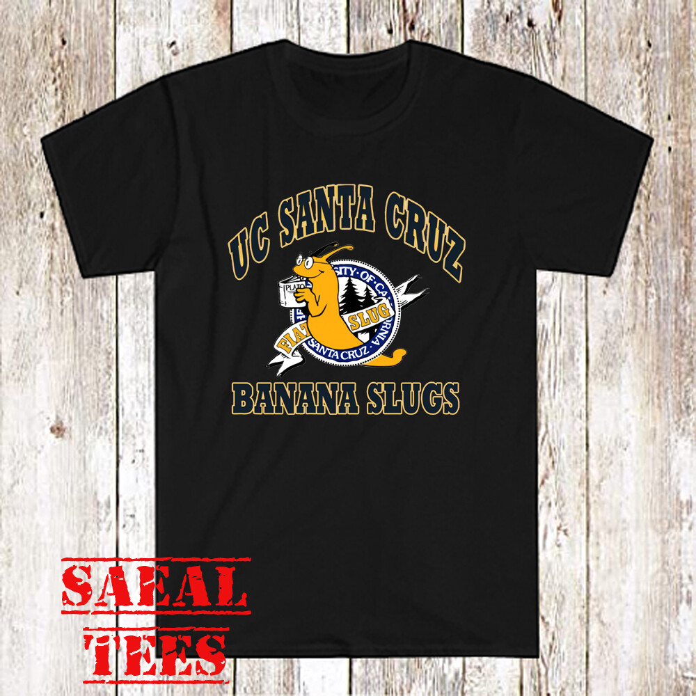 UC Santa Cruz Banana Slugs Men’s Black T-Shirt Size S-5XL