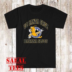 UC Santa Cruz Banana Slugs Men’s Black T-Shirt Size S-5XL