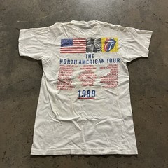Vintage 1989 Rolling Stones North-American Tour Pop Art Shirt Size Small Rock