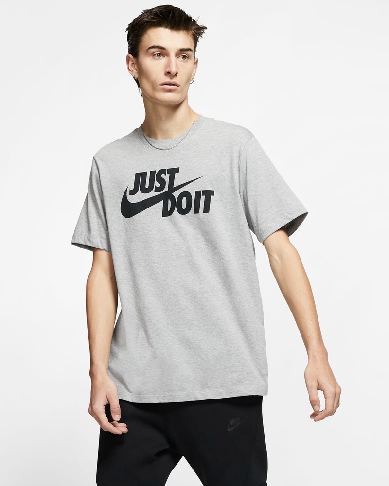 Nike Men’s Sportswear JDI Logo Tee T-Shirt Heather Grey AR5006-063 NWT – X-LARGE