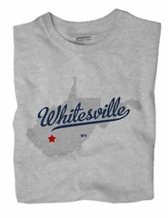 Whitesville West Virginia WV T-Shirt MAP