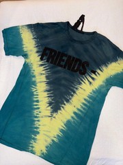 VLONE Friends Houston Pop Up Tie Dye Graphic Tee Shirt Mens Small HTX USA Cotton