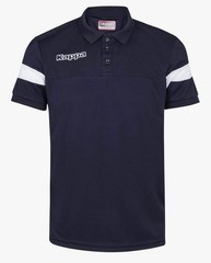 Kappa Salto Adult Polo Shirt Size Large Blue Marine/White Unisex 304IP26 909
