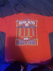Pro Player Mark McGwire St. Louis Cardinals MLB Red Shirt Size L