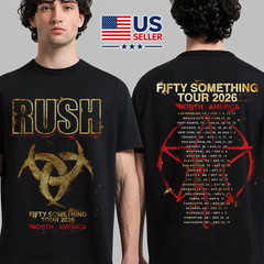 HOT HOT!! Rush Fifty Something Tour 2026 Stage Logo T-Shirt S-4XL