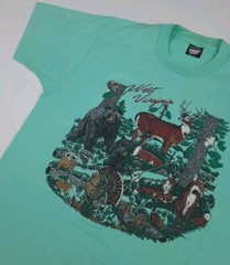 Vintage West Virginia Outdoor Nature Animals Wildlife Wilderness Art T Shirt USA