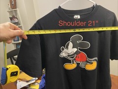 New Disney Number Nine Sz 4 – Med – Vedder Mickey Black TShirt, Tokyo Colab 2000