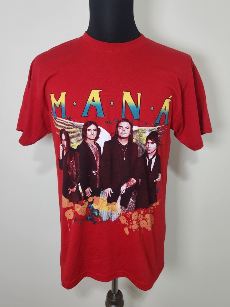 M.A.N.A Drama Y Luz 2012 Band Tour T-Shirt Red Men’s Size Medium