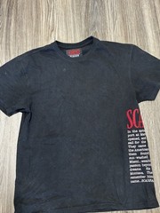 Scarface Vintage Movie T-Shirt Men’s White Thrashed Gazy Tee with Pacino