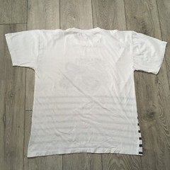 Vintage Sri Lanka Shirt Mens XL White Cotton Elephant Graphic Single Stitch Slim