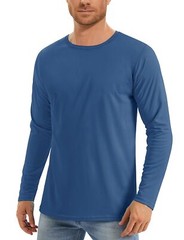 UPF50+ Men’s Long Sleeve T-Shirt Skin Protection Quick Dry Performance Fishing T