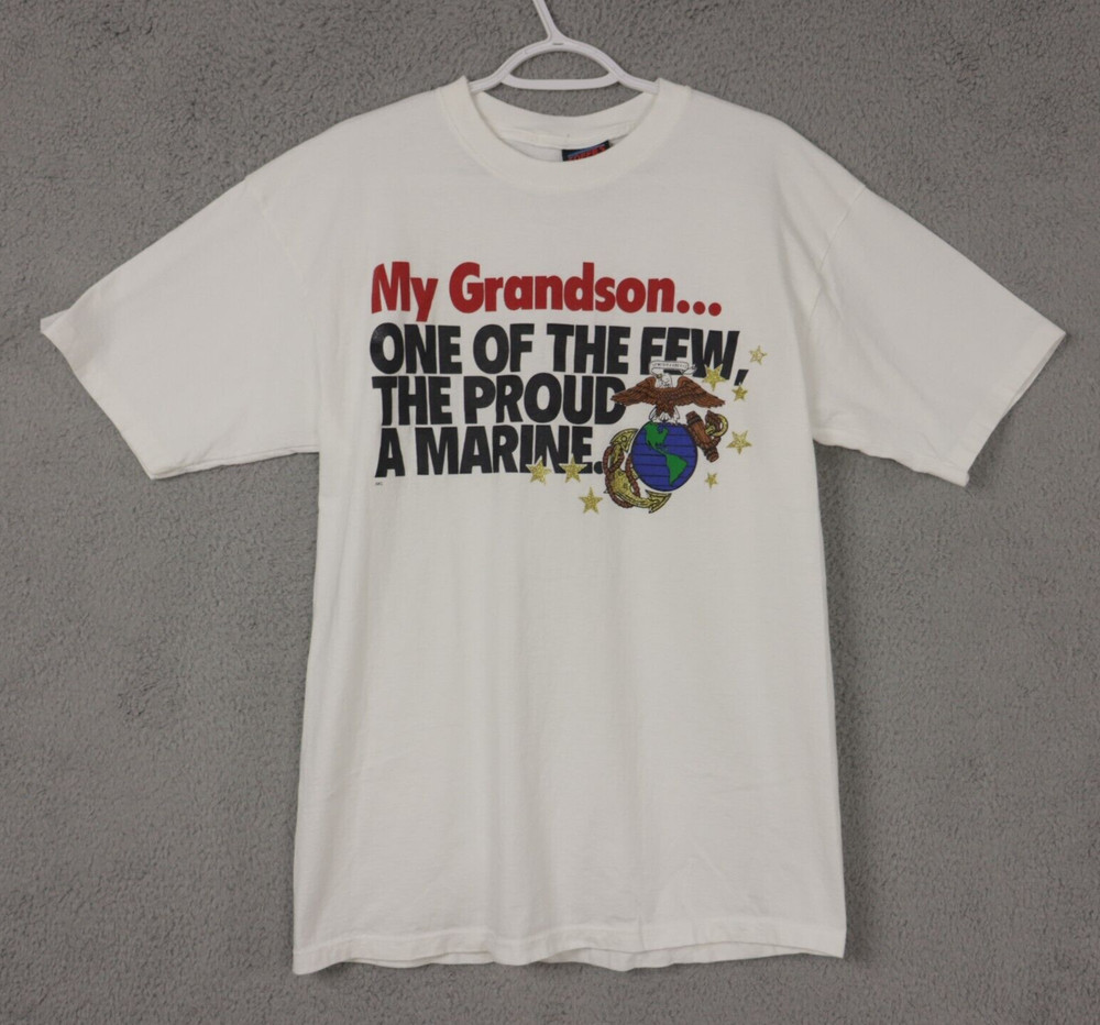 SOFFES Choice t shirt adult large My Grandson One of the Few The Proud a Marine