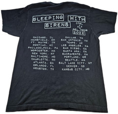 Sleeping With Sirens T-Shirt Men’s Black M 100% Cotton Band Tour 2022 Tultex
