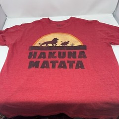 The Lion King Hakuna Matata Sunset T-Shirt Adult Sz Large