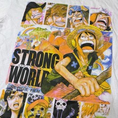 Vintage ONE PIECE Shonen Jump Manga M/L Anime Grail Shirt Strong World Movie T