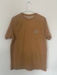 Carhartt Force Relaxed Fit Red Pocket Tee Crew Neck Short Sleeve Men’s S