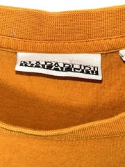 Napapijri Box Short Sleeved T-Shirt, Mustard, Men’s Small. Designer Terraces