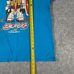 T&K Special Brand Gundam Robot Shirt XL Blue Mens Graphic Tee Anime Cartoon