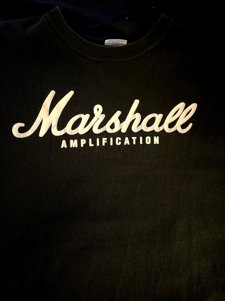 Marshall Amplification Collectible T-Shirt Black Men’s Or Women’s Size Large