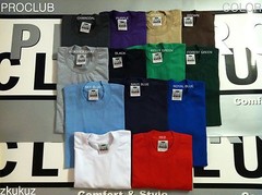 6 NEW PROCLUB HEAVY WEIGHT T-SHIRT COLOR PLAIN PRO CLUB BLANK LT TALL 6PC