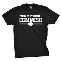 Mens Fantasy Football Commish T Shirt Funny Gift for Dad Game day Graphic Cool
