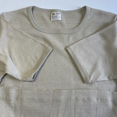 Vintage 70s T Shirt Body Wear Sears Men’s Shop Medium Unique Tan Square Neck