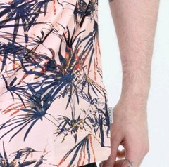 Ted Baker Men’s Yorkii Tropical Tee Shirt Size 2 Short Sleeve Salmon Pull-On