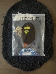 BAPE TEE BLACK & BLUE SIZE S