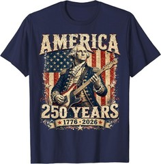 250 Years Patriotic George Washington 250th Anniversary T-Shirt