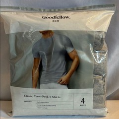 NEW Goodfellow & Co. 4 gray classic Crew neck slim T-shirts size M short sleeves